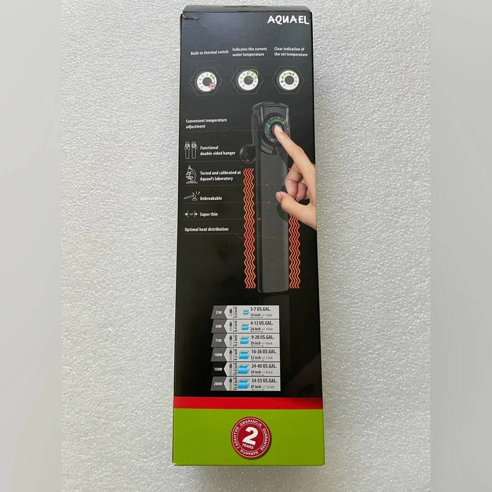 Aquael Ultra Aquarium Heater for Freshwater/Saltwater Aquariums 150 Watt $75